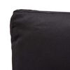 vidaXL 2-Seater Garden Sofa with Cushions Black 124 cm Poly Rattan