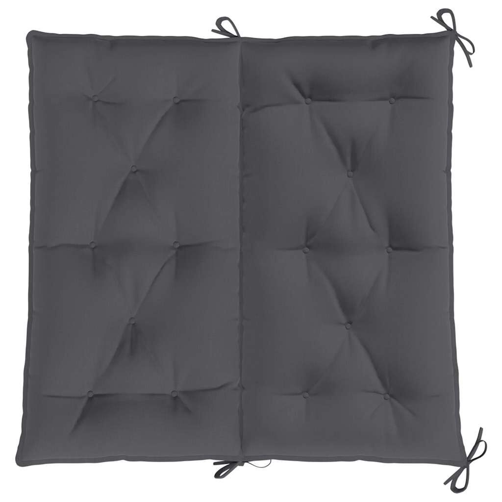 vidaXL Garden Bench Cushion Anthracite 100x(50+50)x7cm Oxford Fabric