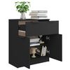 vidaXL Sideboard Black 60x30x70 cm Engineered Wood
