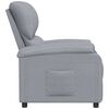 vidaXL Recliner Chair Light Grey Fabric