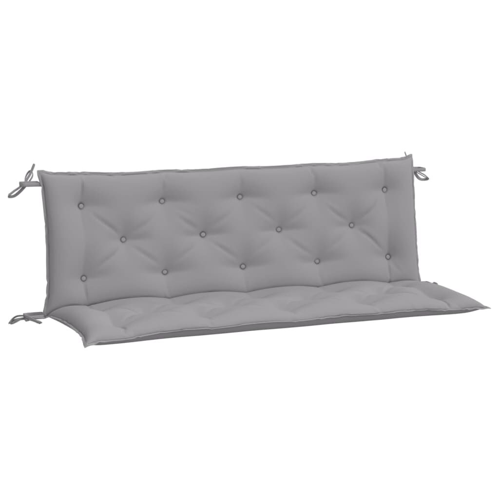 vidaXL Garden Bench Cushions 2pcs Grey 150x50x7cm Oxford Fabric