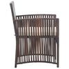 vidaXL 4 Piece Garden Lounge Set with Cushion Poly Rattan Brown