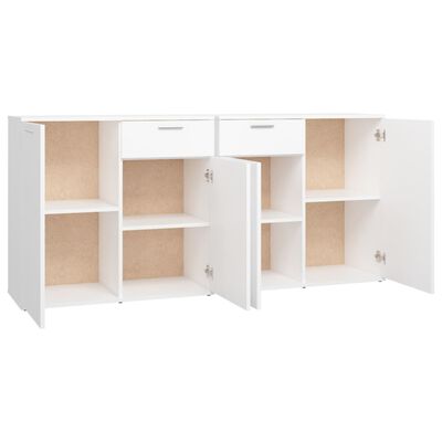 vidaXL Sideboard White 160x36x75 cm Engineered Wood, white vidaXL Sideboard White 160x36x75 cm Engineered Wood