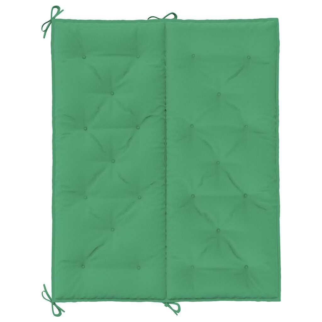vidaXL Garden Bench Cushion Green 120x(50+50)x7cm Oxford Fabric