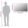 vidaXL Frameless Mirror 100x60 cm Glass