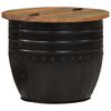 vidaXL Coffee Table Black 50x39.5 cm Solid Wood Reclaimed