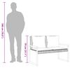 vidaXL Garden Bench with Cushion Mix Beige Poly Rattan Acacia Wood