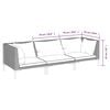 vidaXL 3 Piece Garden Lounge Set with Cushions Poly Rattan Dark Grey