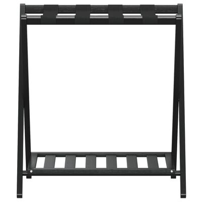 vidaXL Luggage Rack Black 68x38x58 cm Bamboo,  vidaXL Luggage Rack Black 68x38x58 cm Bamboo