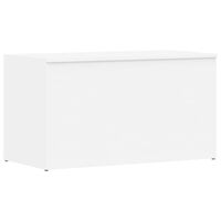 vidaXL Storage Chest White 84x42x46 cm Engineered Wood, white vidaXL Storage Chest White 84x42x46 cm Engineered Wood