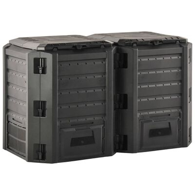 vidaXL Garden Composter Black 800 L,  vidaXL Garden Composter Black 800 L