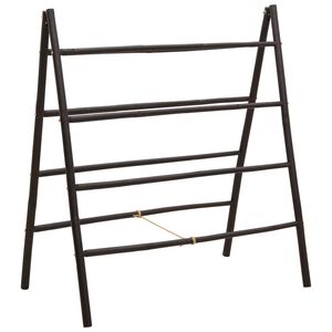 vidaXL Double Towel Ladder with 4 Rungs 90x50x100 cm Bamboo