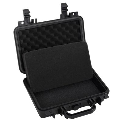vidaXL Portable Flight Case Black 30x22x10 cm PP,  vidaXL Portable Flight Case Black 30x22x10 cm PP