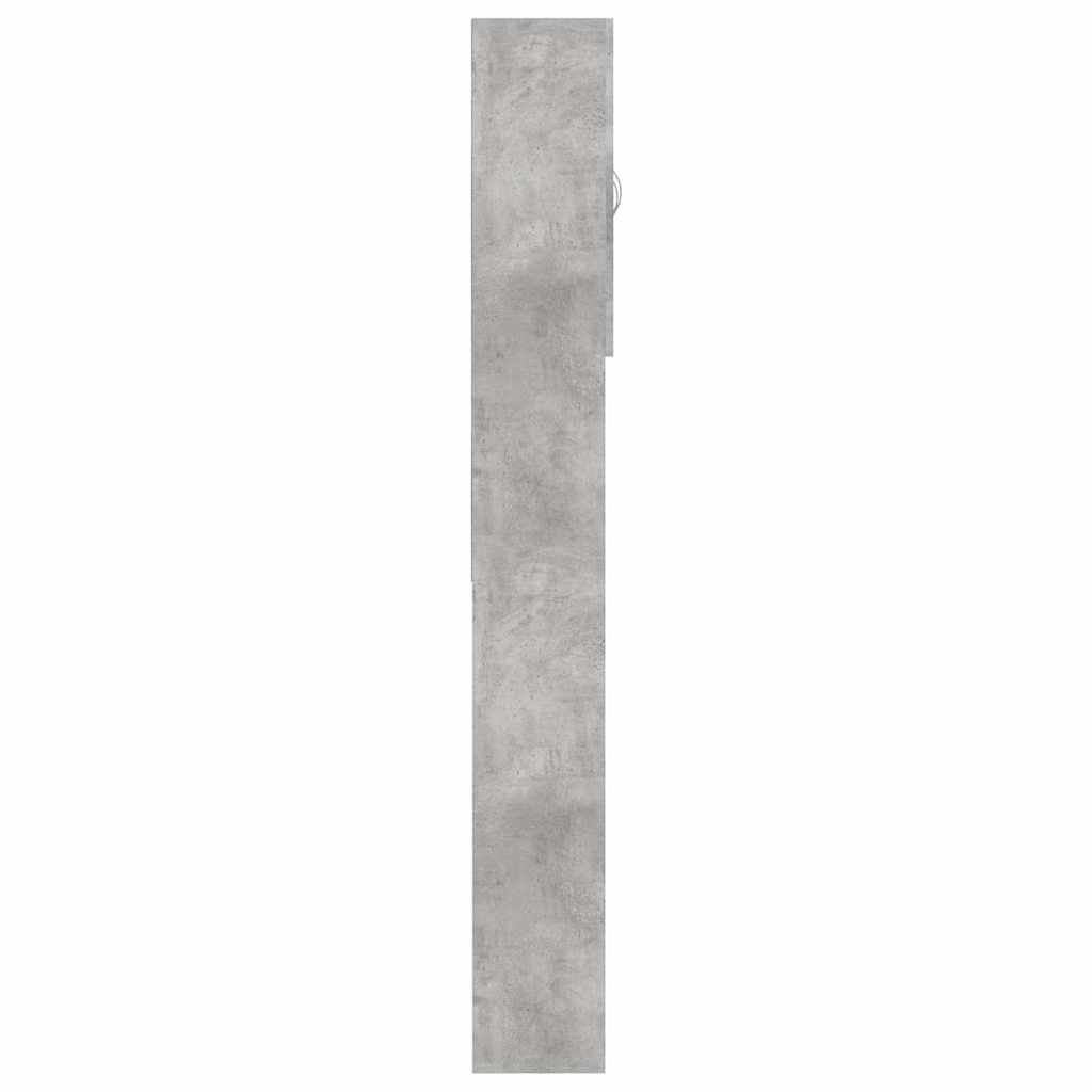 vidaXL Washing Machine Cabinet Concrete Grey 64x25.5x190 cm