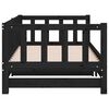 vidaXL Pull-out Day Bed without Mattress Black 2x(90x200)cm