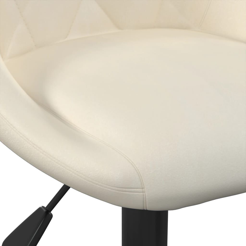 vidaXL Bar Stools 2 pcs Cream Velvet