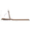 vidaXL Folding Beach Mats 2 pcs Steel and Fabric Brown