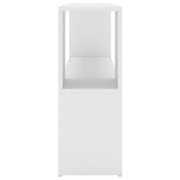 vidaXL Book Cabinet White 100x24x63 cm Engineered Wood
