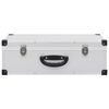 vidaXL CD Case for 80 CDs Aluminium ABS Silver