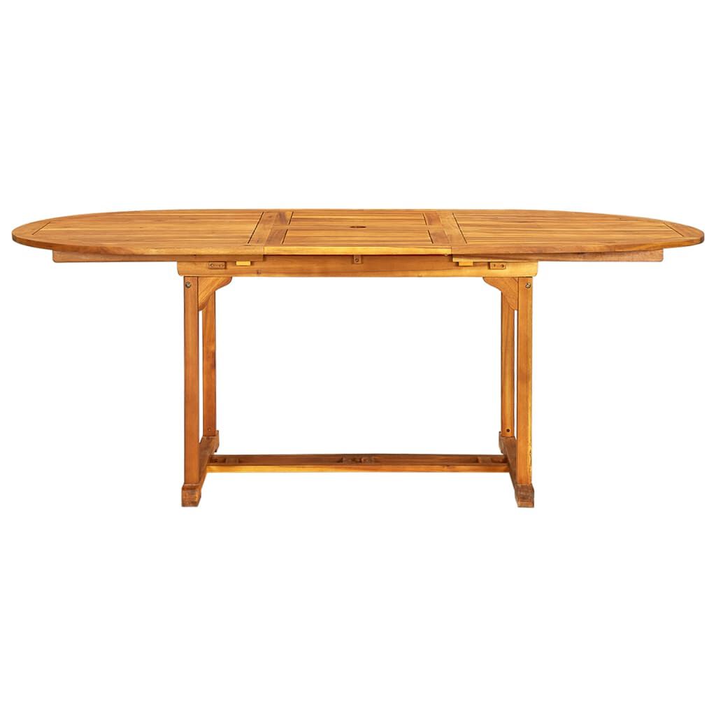 vidaXL 7 Piece Outdoor Dining Set Solid Acacia Wood