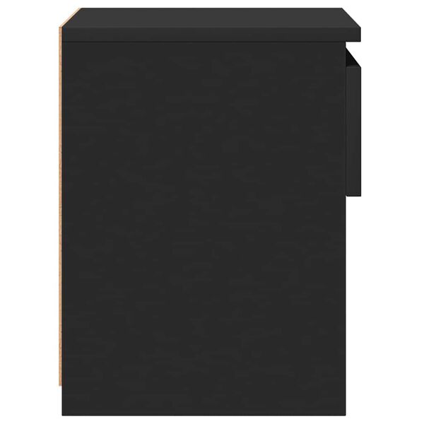 vidaXL Bedside Cabinets 2 pcs Black 40x30x39 cm Engineered Wood