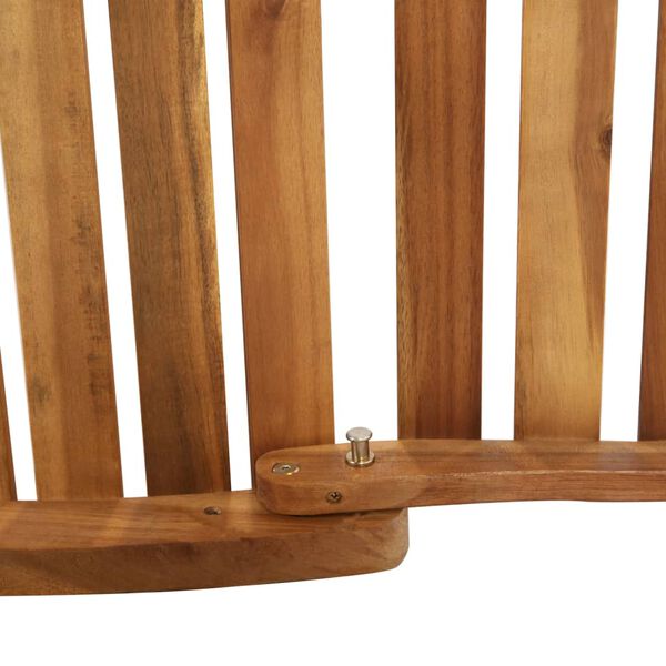 vidaXL Sun Lounger with Cushion Solid Acacia Wood Dark Grey