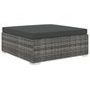 vidaXL 5 Piece Garden Lounge Set with Cushions Poly Rattan Grey