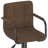 vidaXL Bar Stools 2 pcs Brown Fabric