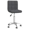 vidaXL Swivel Office Chair Dark Grey Fabric