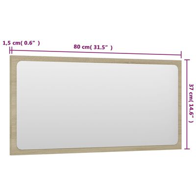 vidaXL Bathroom Furniture Set Sonoma Oak Engineered Wood, sonoma oak vidaXL Bathroom Furniture Set Sonoma Oak Engineered Wood