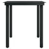 vidaXL 7 Piece Outdoor Dining Set Black