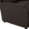 vidaXL Recliner Chair Dark Brown Fabric