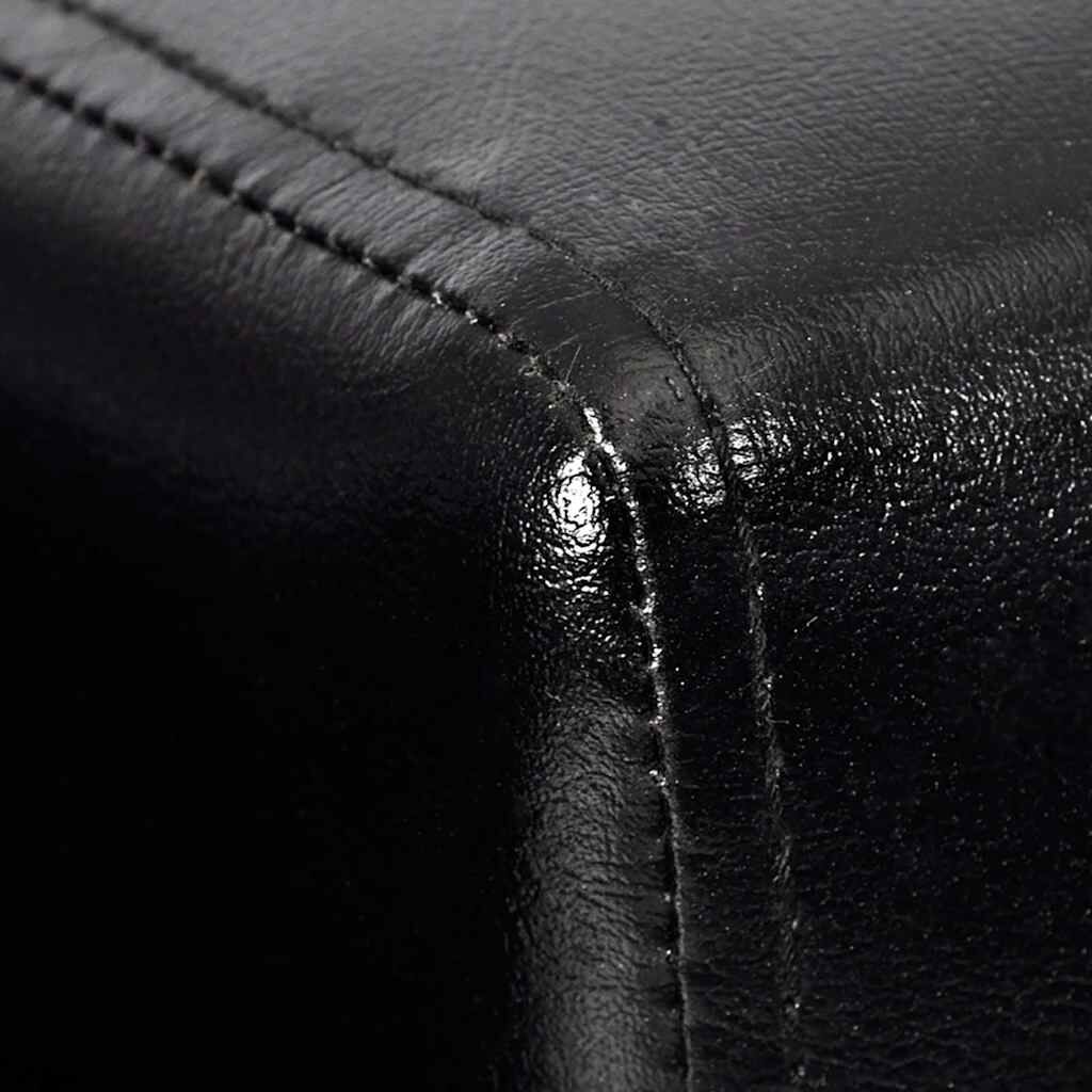 vidaXL Cube Armchair Black Faux Leather