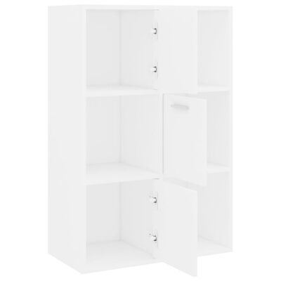 vidaXL Storage Cabinet White 60x29.5x90 cm Engineered Wood, white vidaXL Storage Cabinet White 60x29.5x90 cm Engineered Wood
