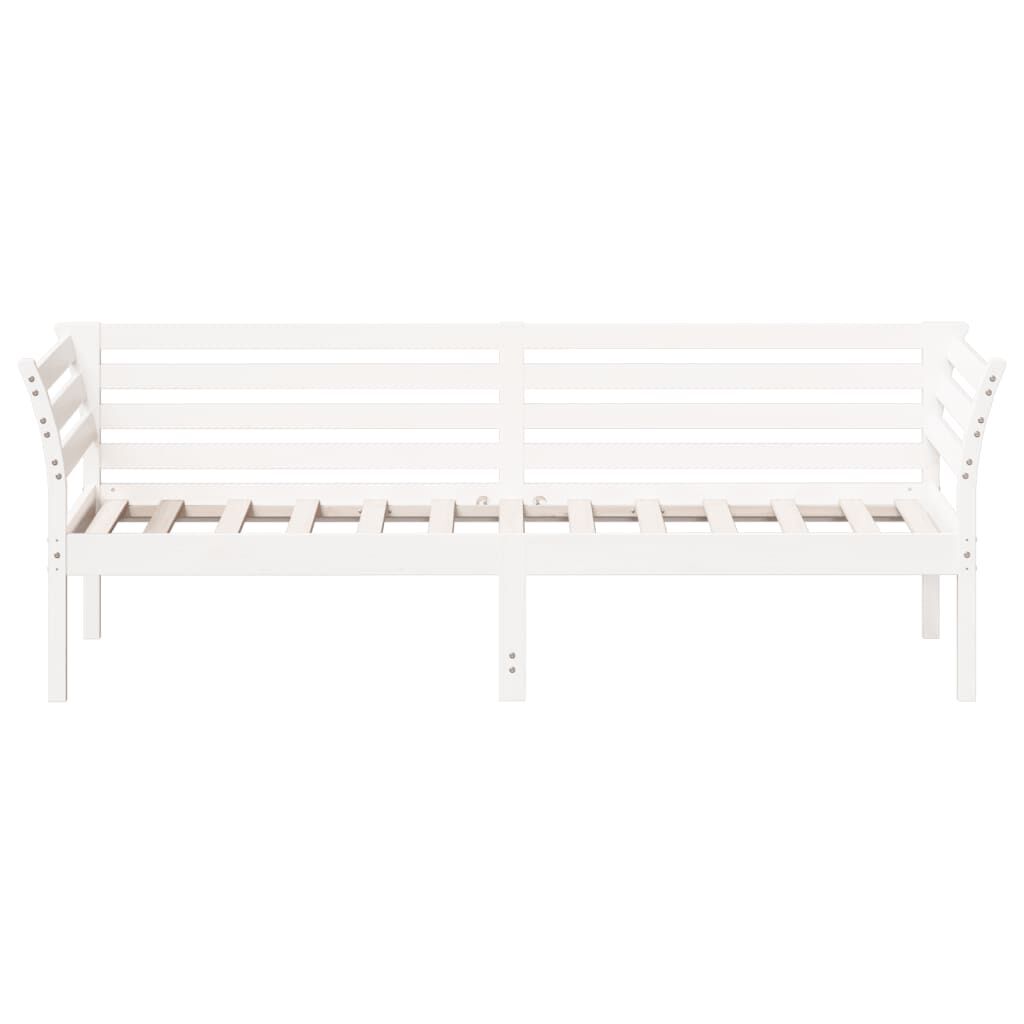 vidaXL Day Bed without Mattress White 90x200 cm Solid Wood Pine