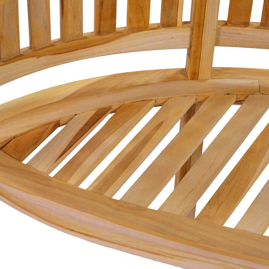 vidaXL Banana Bench 200 cm Solid Teak Wood