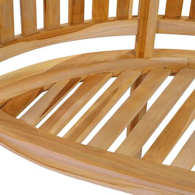 vidaXL Banana Bench 200 cm Solid Teak Wood,  vidaXL Banana Bench 200 cm Solid Teak Wood