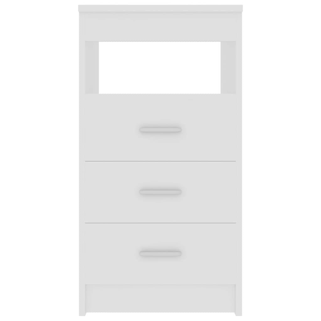 vidaXL Drawer Cabinet White 40x50x76 cm Engineered Wood