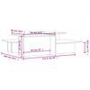 vidaXL Coffee Tables 2 pcs Concrete Grey Engineered Wood