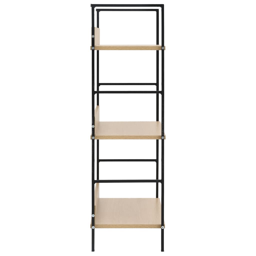 vidaXL 3-Layer Book Shelf Oak 60x27.6x90.5 cm Engineered Wood