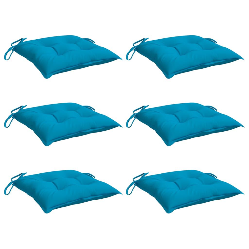 vidaXL Pallet Cushions 6pcs Light Blue 50x50x7 cm Oxford Fabric