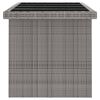 vidaXL 11 Piece Outdoor Dining Set with Cushions Poly Rattan Grey