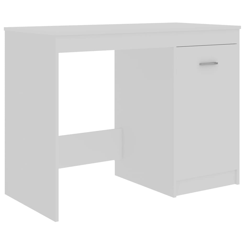 vidaXL Desk White 100x50x76 cm Engineered Wood