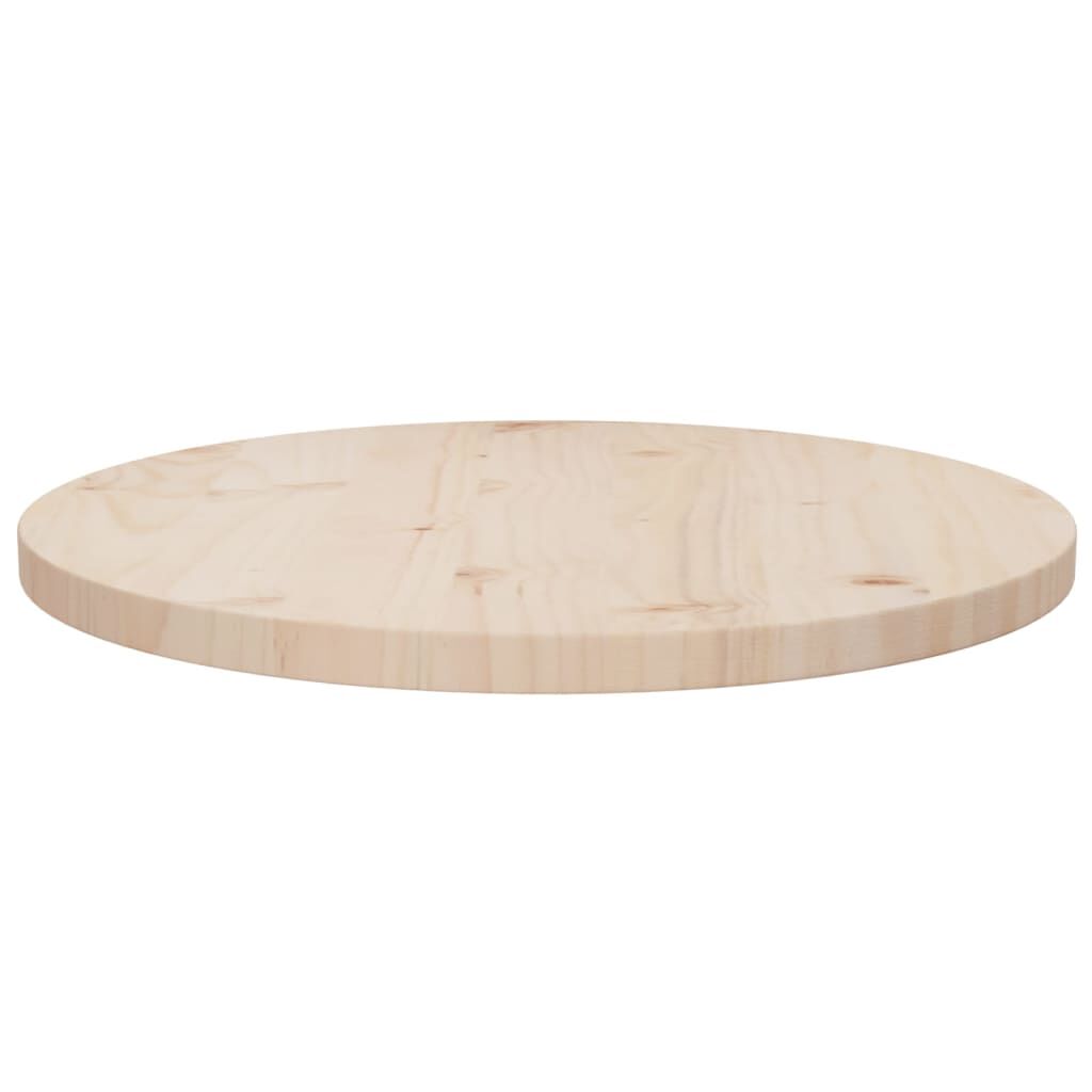 vidaXL Table Top Ø50x2.5 cm Solid Wood Pine