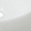 vidaXL Bathroom Basin with Mixer Tap Ceramic Round White