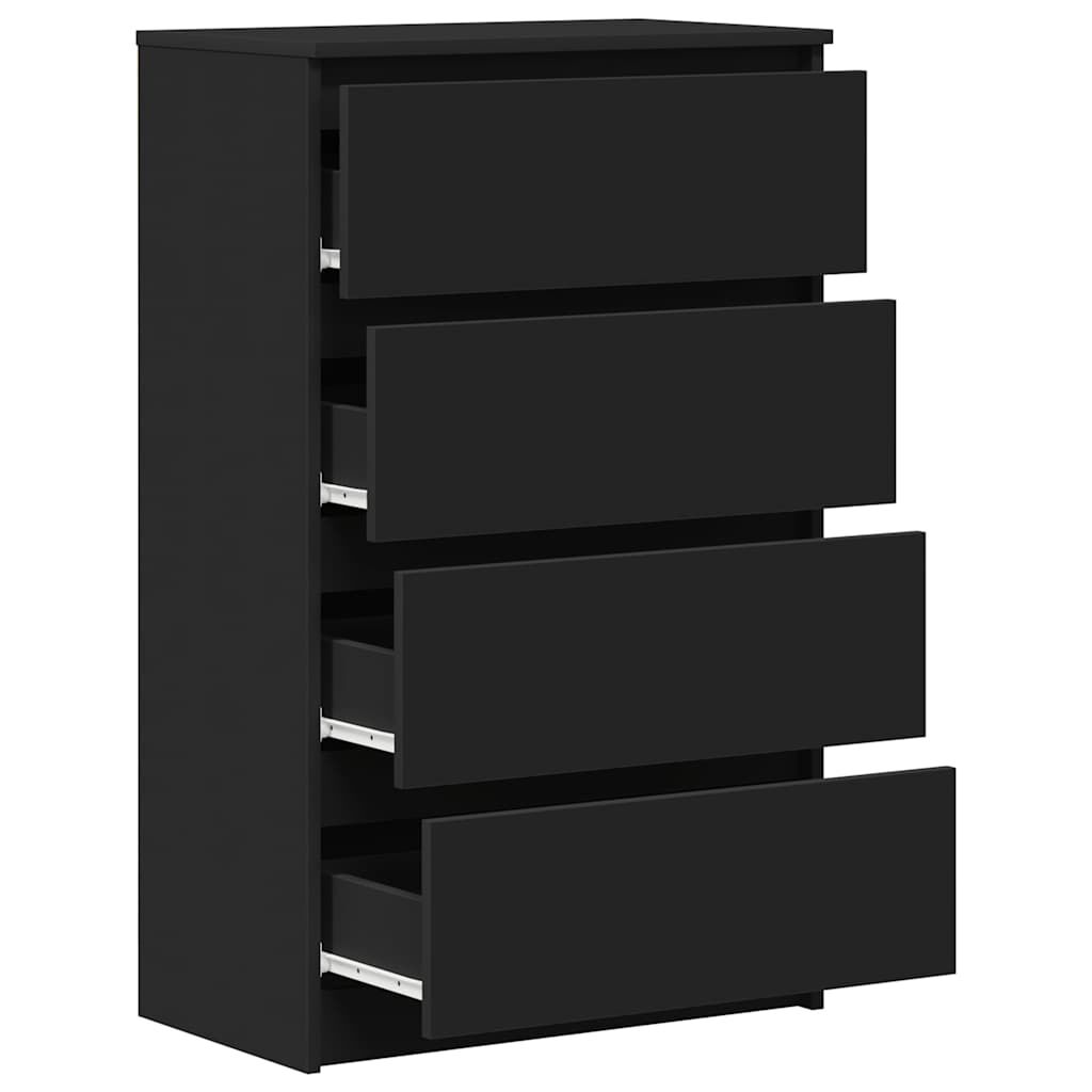 vidaXL Sideboard Black 60x35x98.5 cm Engineered Wood