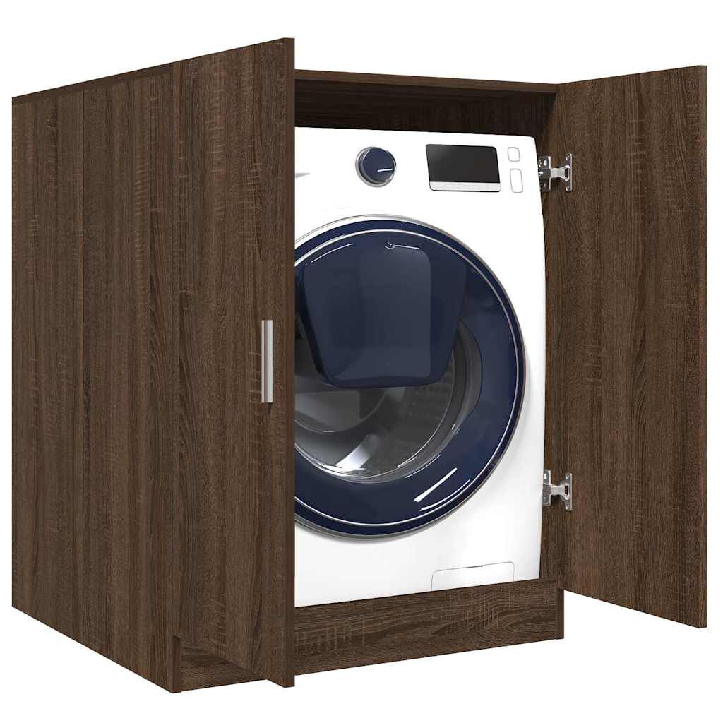 vidaXL Washing Machine Cabinet Brown Oak 71x71.5x91.5 cm