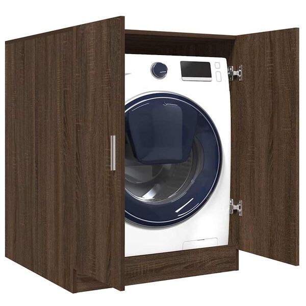 vidaXL Washing Machine Cabinet Brown Oak 71x71.5x91.5 cm