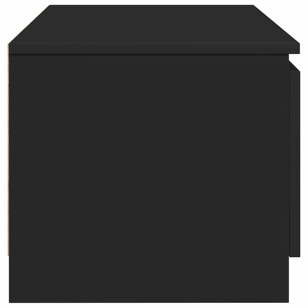 vidaXL TV Cabinet Black 140x40x35.5 cm Engineered Wood
