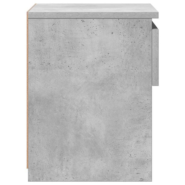 vidaXL Bedside Cabinets 2 pcs Concrete Grey 40x30x39 cm Engineered Wood
